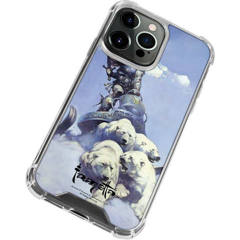 Frazetta Sliver Warrior iPhone 14 Pro Clear Case